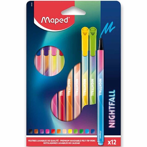 Maped Color'Peps Deco Nightfall 12 db. filctoll készlet
