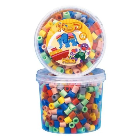 Hama Maxi gyöngyök tubusban, színmix - 600 db