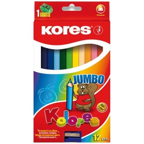 Kores Kolores Jumbo színes ceruza készlet 12db.