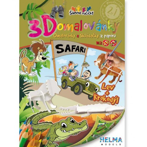 3D kifestők - Szafari SET A4