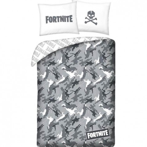 Ágyneműhuzat Fortnite szürke