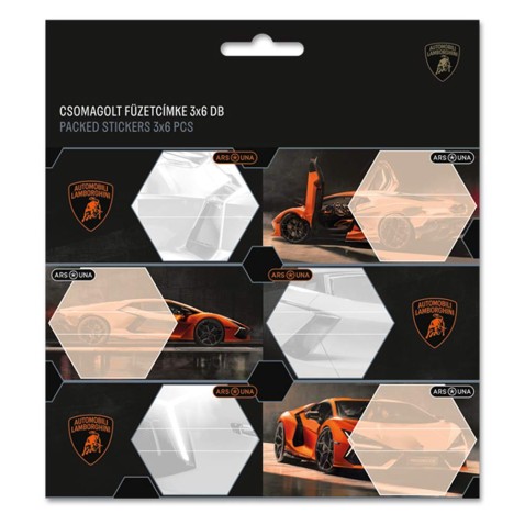 Lamborghini 25 Jegyzetfüzet címkék 18db