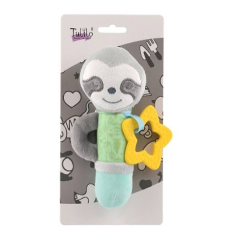 Csörgő/fogzó játék medve mosómedve plüss 17cm 0+