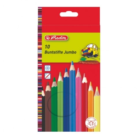 Herlitz Jumbo színes ceruza vastag 10 db
