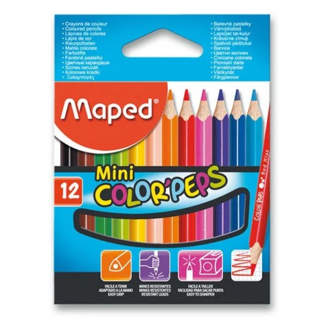 Maped Color'Peps Mini színes ceruzák – 12 szín