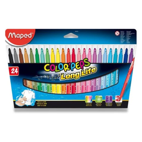 Maped Color'Peps gyermek filctollak – 24 szín