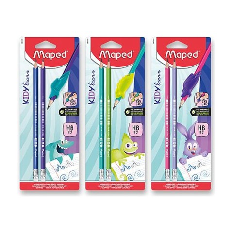 Maped Kidy Learn Finger Guide grafitceruza – 2 db, HB keménység, vegyes minták