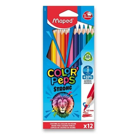 Maped Color'Peps Strong színes ceruzák – 12 szín