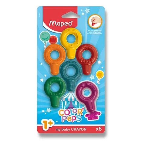 Maped Color'Peps Baby Crayons pasztellkréták – 6 szín