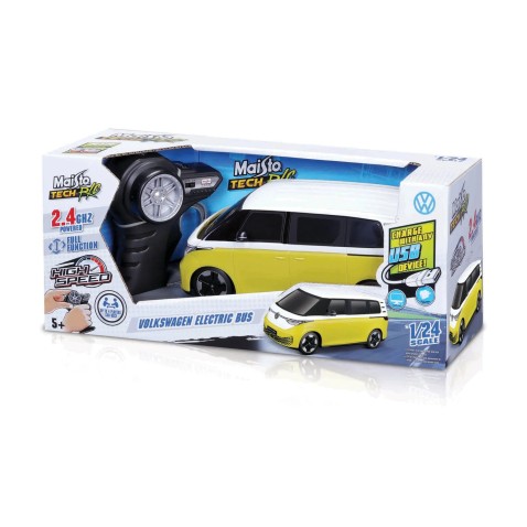Maisto RC – Premium – Volkswagen Electric Bus, sárga, 1:24, 2,4 GHz, USB