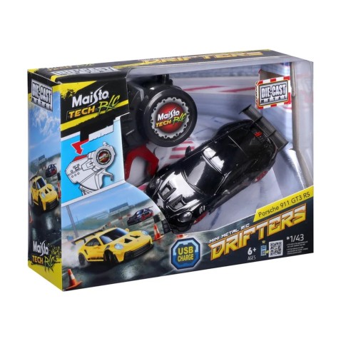 Maisto RC – Mini Metal Drifters – Porsche 911 GT3 RS, 1:43, 2,4 GHz, USB, XTR