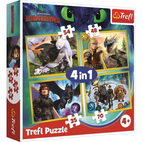 Trefl puzzle Így nevedl a sárkányodat 4 1-ben