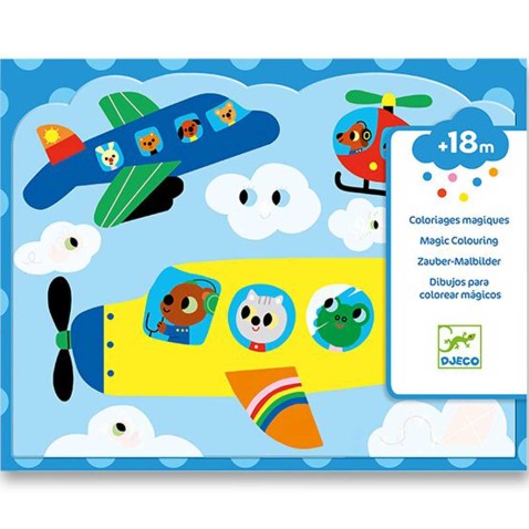 DJECO Vízfestékkel festés, légi közlekedés