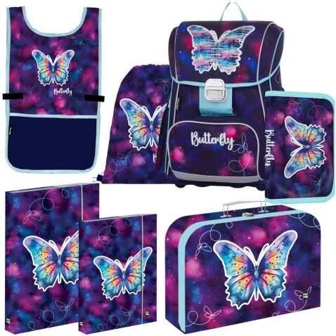 Oxybag PREMIUM Pillangó 25 iskolatáska 3 darabos készlet