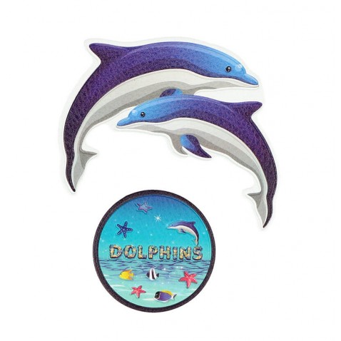 Delfines matricák 2 db