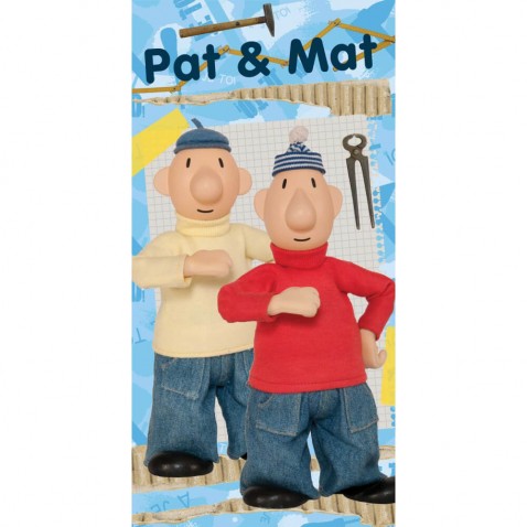 Törülköző Pat és Mat - kék