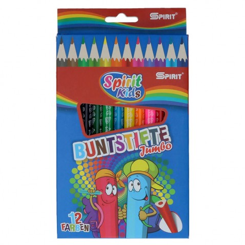 Spirit JUMBO háromszögletű színes ceruza 12 db.