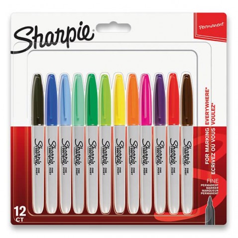 Sharpie Fine permanens markerek - 12 db-os szett