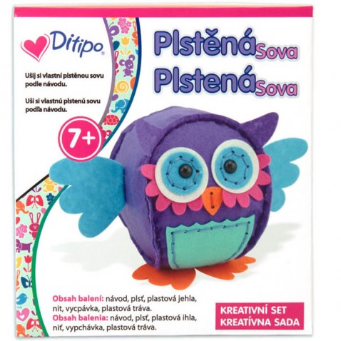 Kreatív készlet -  filc bagoly