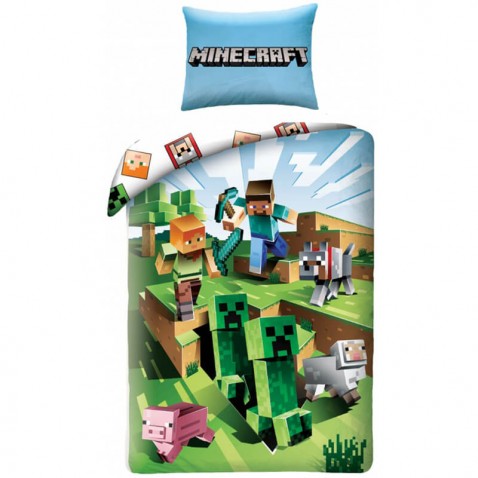 Gyerek ágyneműhuzat Minecraft Farm