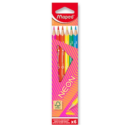 Maped neon háromszög ceruza - 6 színben