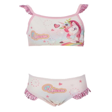 Lány két részes fürdőruha Egyszarvú, rózsaszín