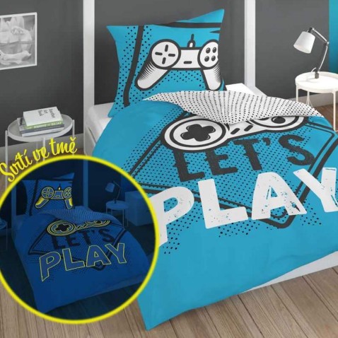 Play Game blue világító ágyneműhuzat