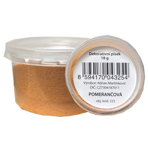 Színes homok narancsárga 18 g