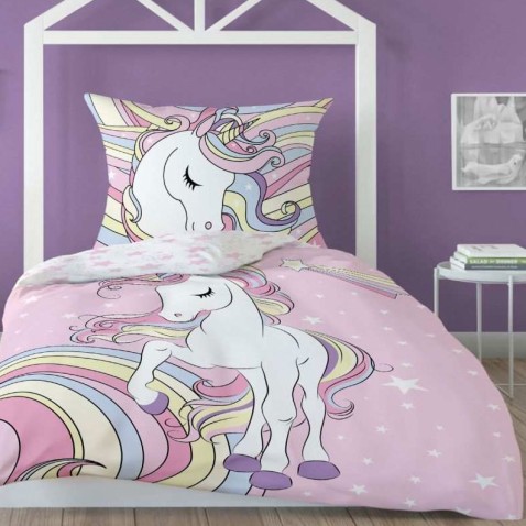 Unicorn Best Friends ágynemű huzat világító hatással