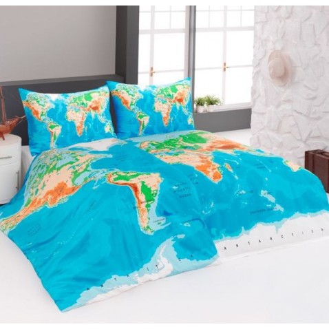 Matějovský Térkép pamut deluxe ágyneműhuzat