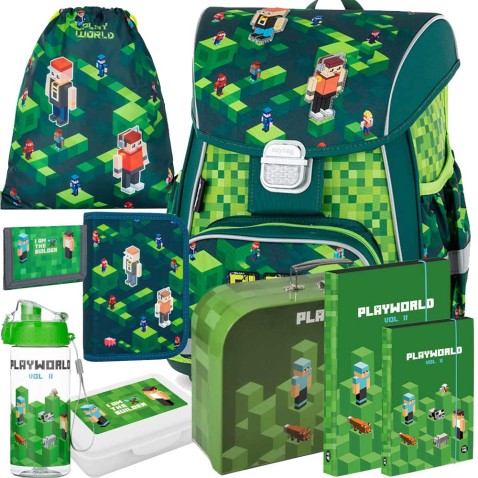 Oxybag PREMIUM Playworld 2023 iskolatáska 9db. SZETT