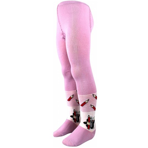 Lányoknak való lila Kisvakond mintás harisnyanadrág