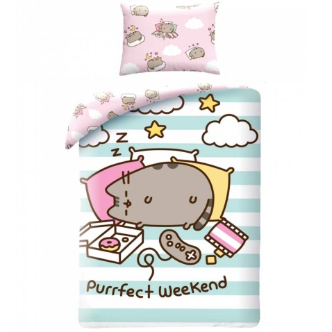 Pusheen ágyneműhuzat - Purrfect Weekend