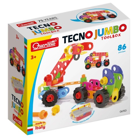 Tecno Jumbo Toolbox - konstrukciós építőjáték - 86 db