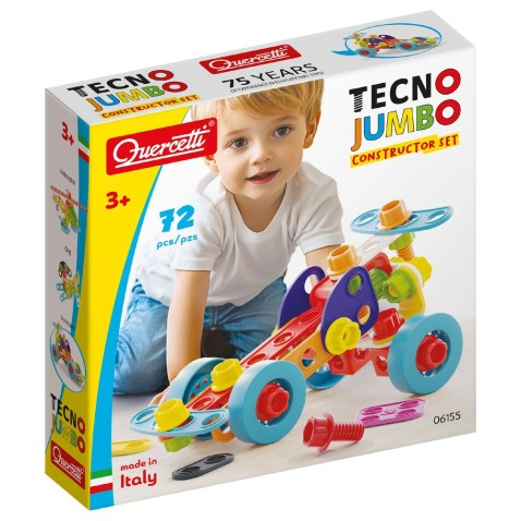 Tecno Jumbo - konstrukciós építőjáték - 72 db