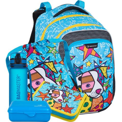 Bagmaster LUMI 22 B iskolatáska 5db. készlet