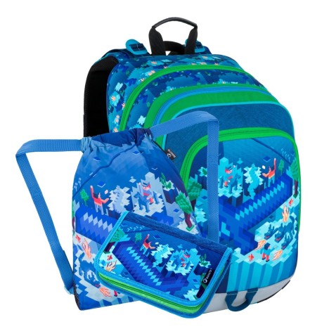 Bagmaster ALFA 21 B iskolai hátizsák 3 db. készlet