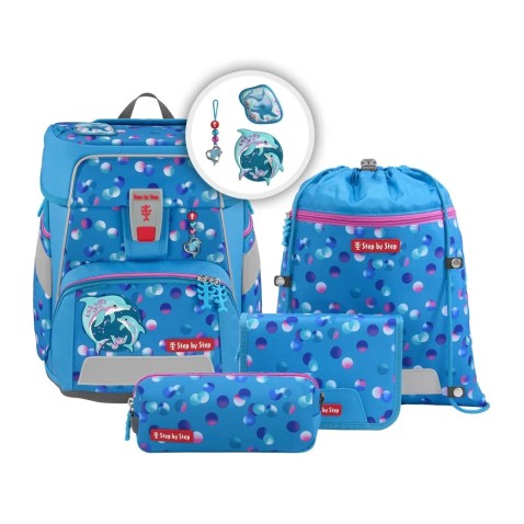 Step by Step SPACE Dolphin Finja iskolatáska 5 részes szett