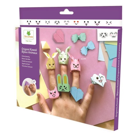 Origami – kreatív készlet – kawaii ékszerek – állatkák