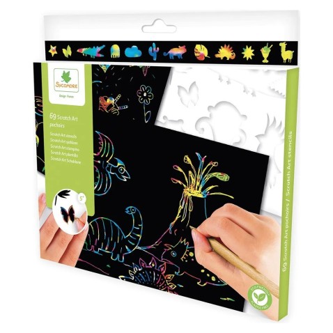 Scratch Art – sablon alapján készülő karcképek