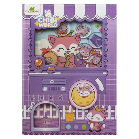 Chibi világ – Gashapon jegyzetfüzet – róka