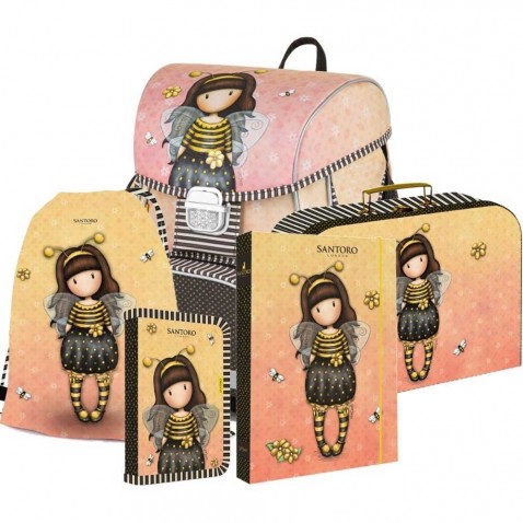 PREMIUM Bee-loved iskolatáska 5db. készlet