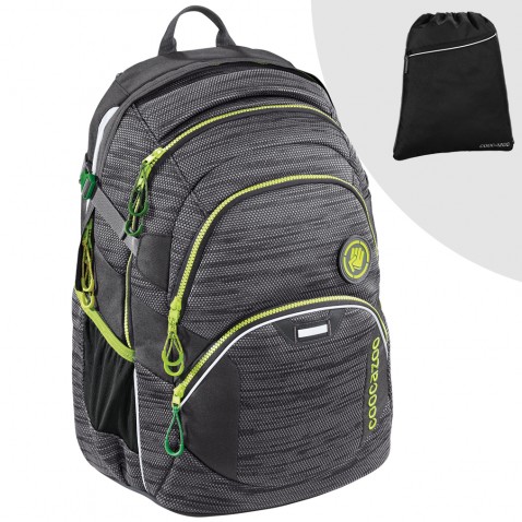 Iskolahátizsák Coocazoo JobJobber2, Black Knit