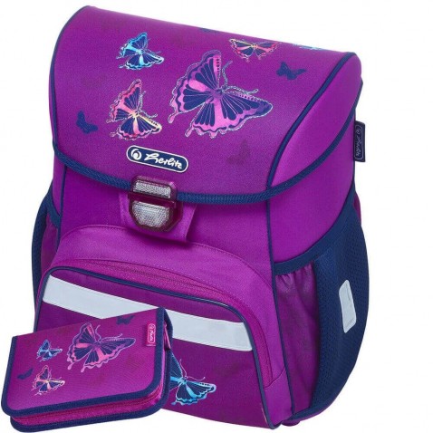 Iskolatáska Herlitz Loop Csillogó pillangó 2db. készlet