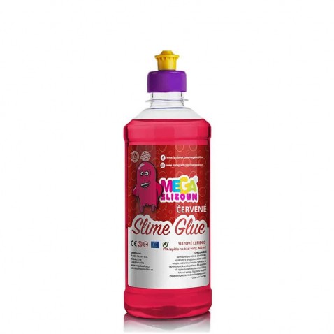 Slime glue ragasztó 500 ml a ragacs készítésre - piros