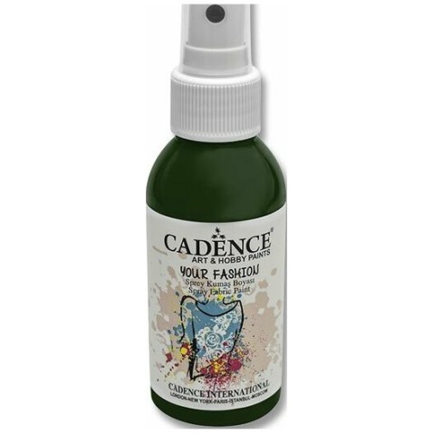 Textilfesték Cadence Your Fashion sötétzöld 100ml spray