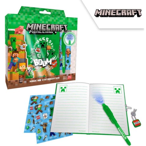 Minecraft napló zárral