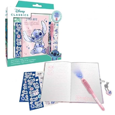 STITCH zárható napló varázstollal