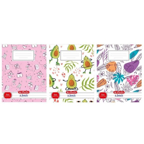 Füzet 544 ananász, flamingó, pöttyök