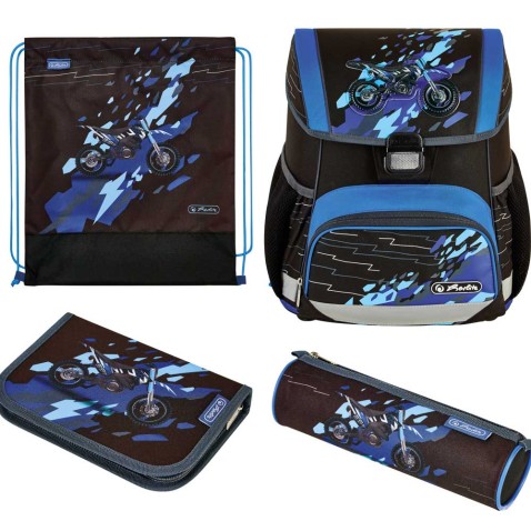 Iskolatáska Herlitz Loop Motorkerékpár  4db. szett